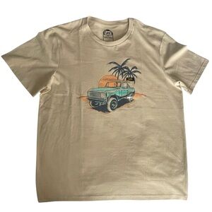 🤎🆕NWT Lee Cream Tan Graphic Men's T-Shirt size L.  Awesome and good weight!